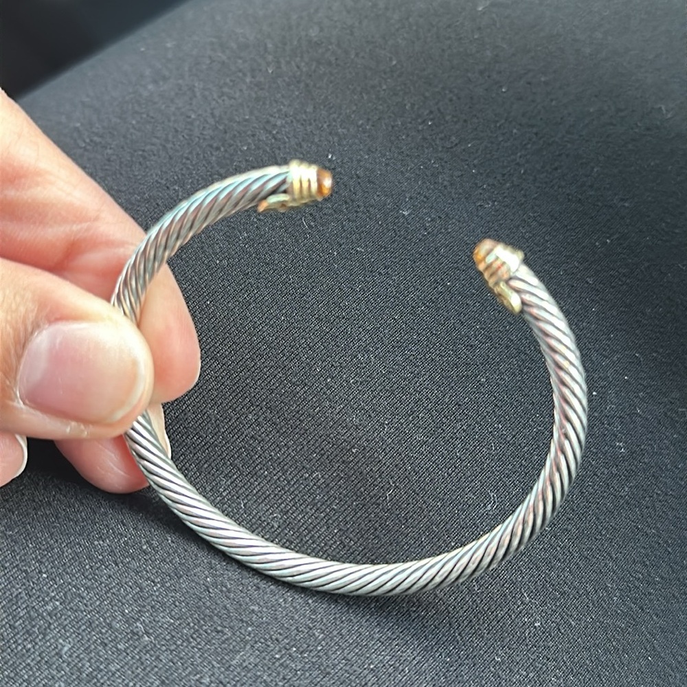 David Yurman Citrine Cable Bracelet Size Small - Picture 2 of 5